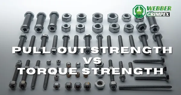 Pull-Out Strength vs Torque Strength in Fasteners explained using industrial bolts and screws – Webber Crimpex
